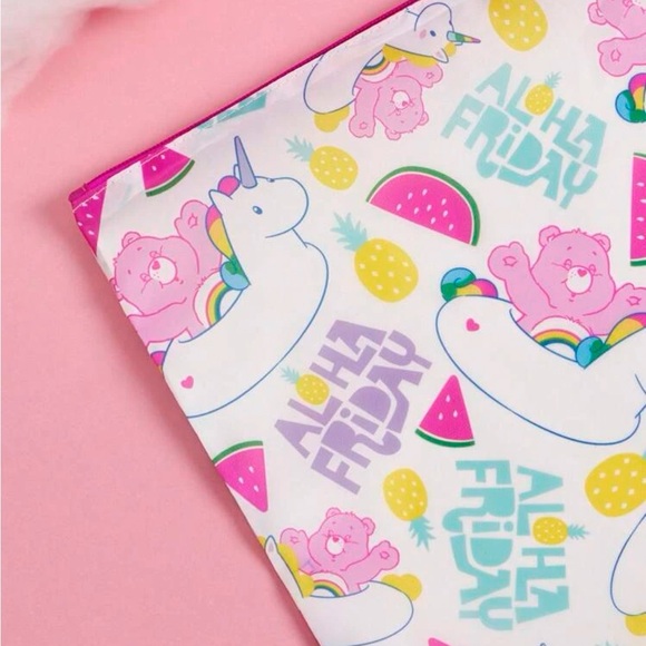 Care Bears 3pcs Cartoon Bear & Letter Graphic Storage Makeup Travel Bag Set - Picture 4 of 6